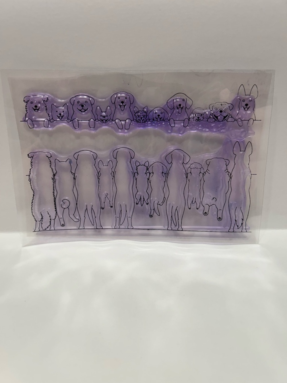 Silicone Dog Silhouette Stamp Set